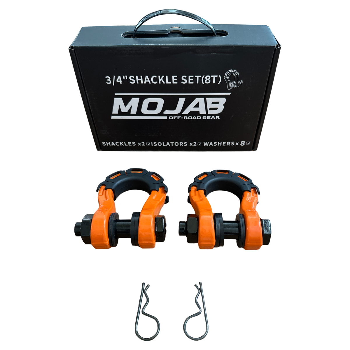 MOJAB 3/4” Forged Steel D-shackle set 8 Ton