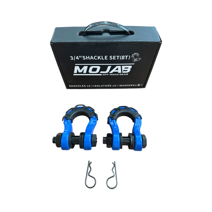 MOJAB 3/4” Forged Steel D-shackle set 8 Ton