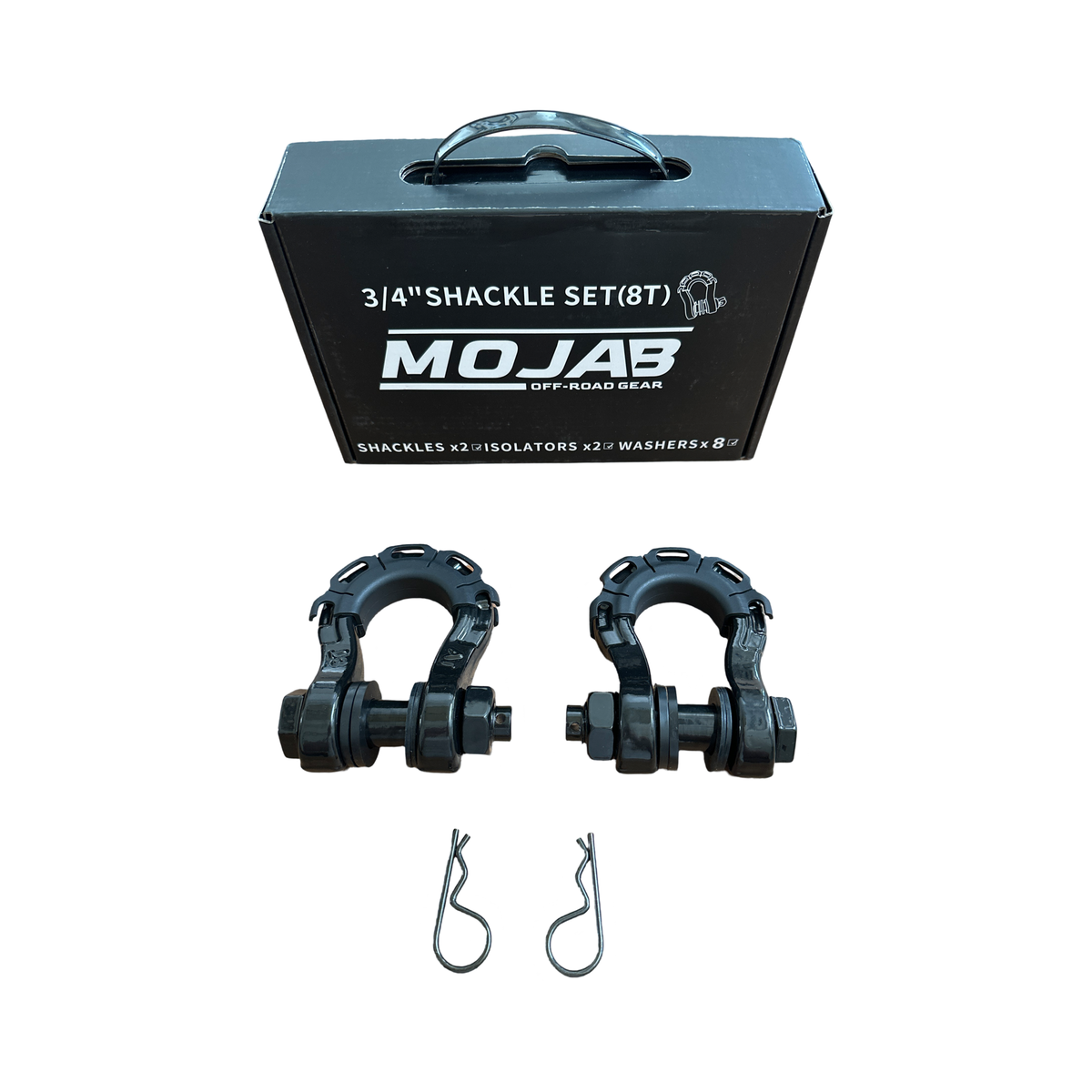 MOJAB 3/4” Forged Steel D-shackle set 8 Ton