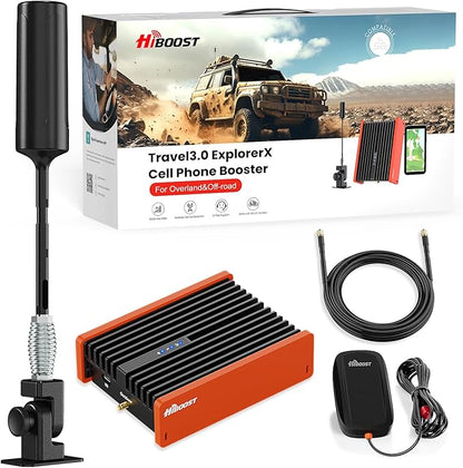 HiBoost Cell Phone Signal Booster for Overland and Off-road Vehicle | Boosts 5G & 4G LTE for All Carriers