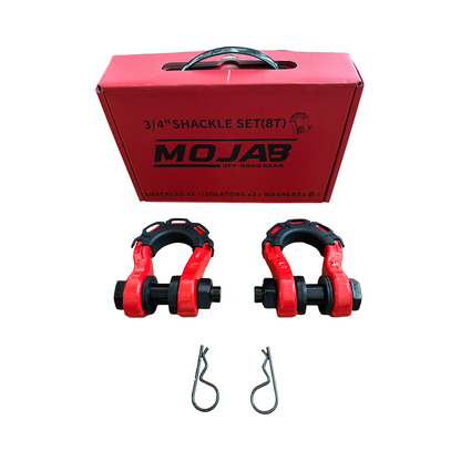 MOJAB 3/4” Forged Steel D-shackle set 8 Ton