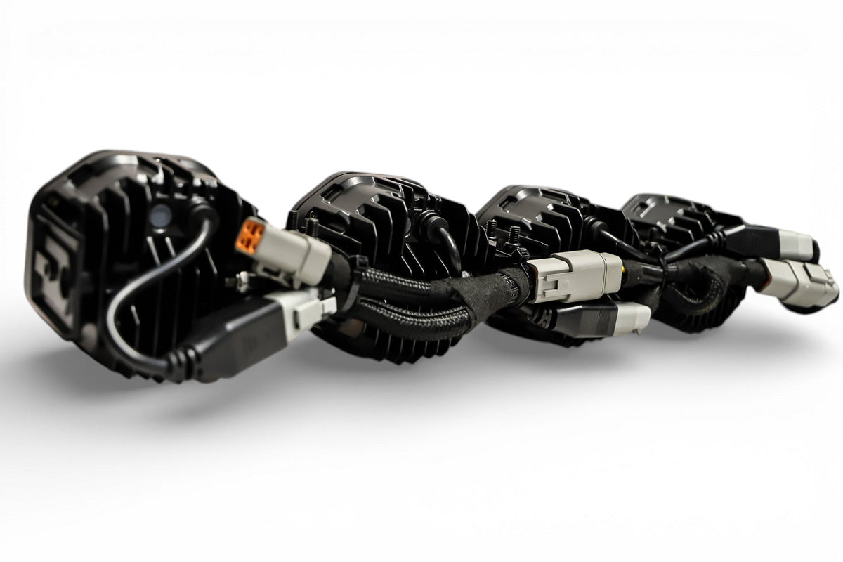 2 Light U-Con Interlocking Off Road LED Pod With Amber or White DRL Running Light