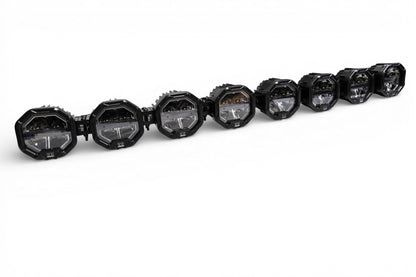 8 Light U-Con Interlocking Off Road LED Pod With Amber or White DRL Running Light