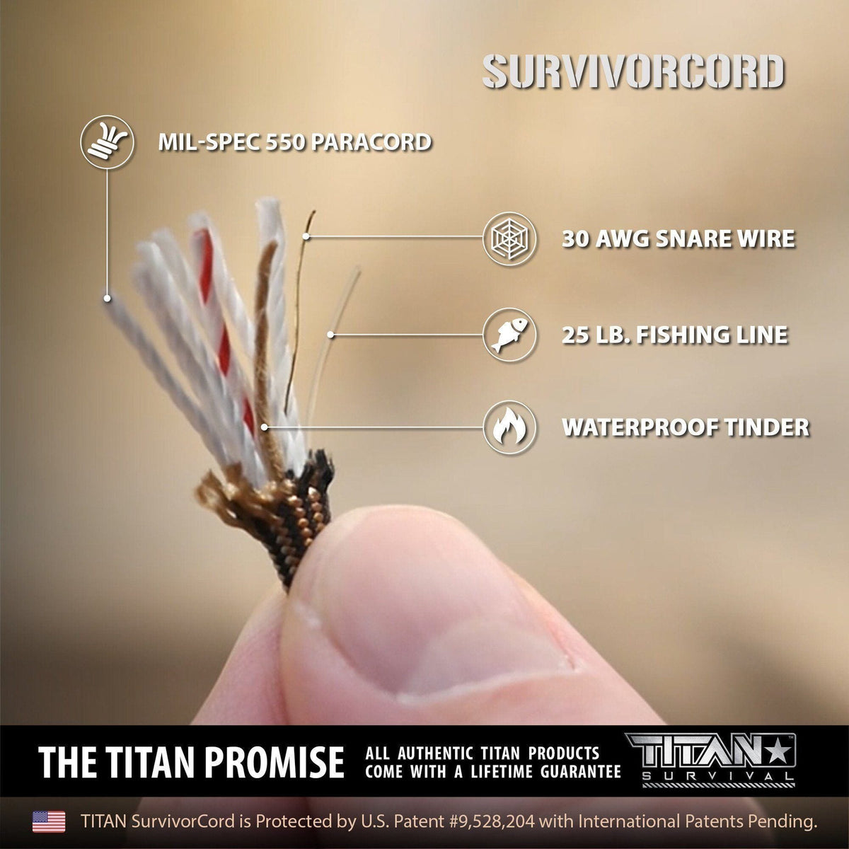 SurvivorCord 25 FT QD