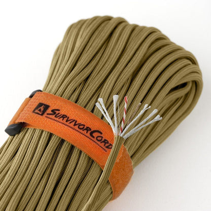 Coyote Brown SurvivorCord – 550 Survival Paracord & Utility Cord