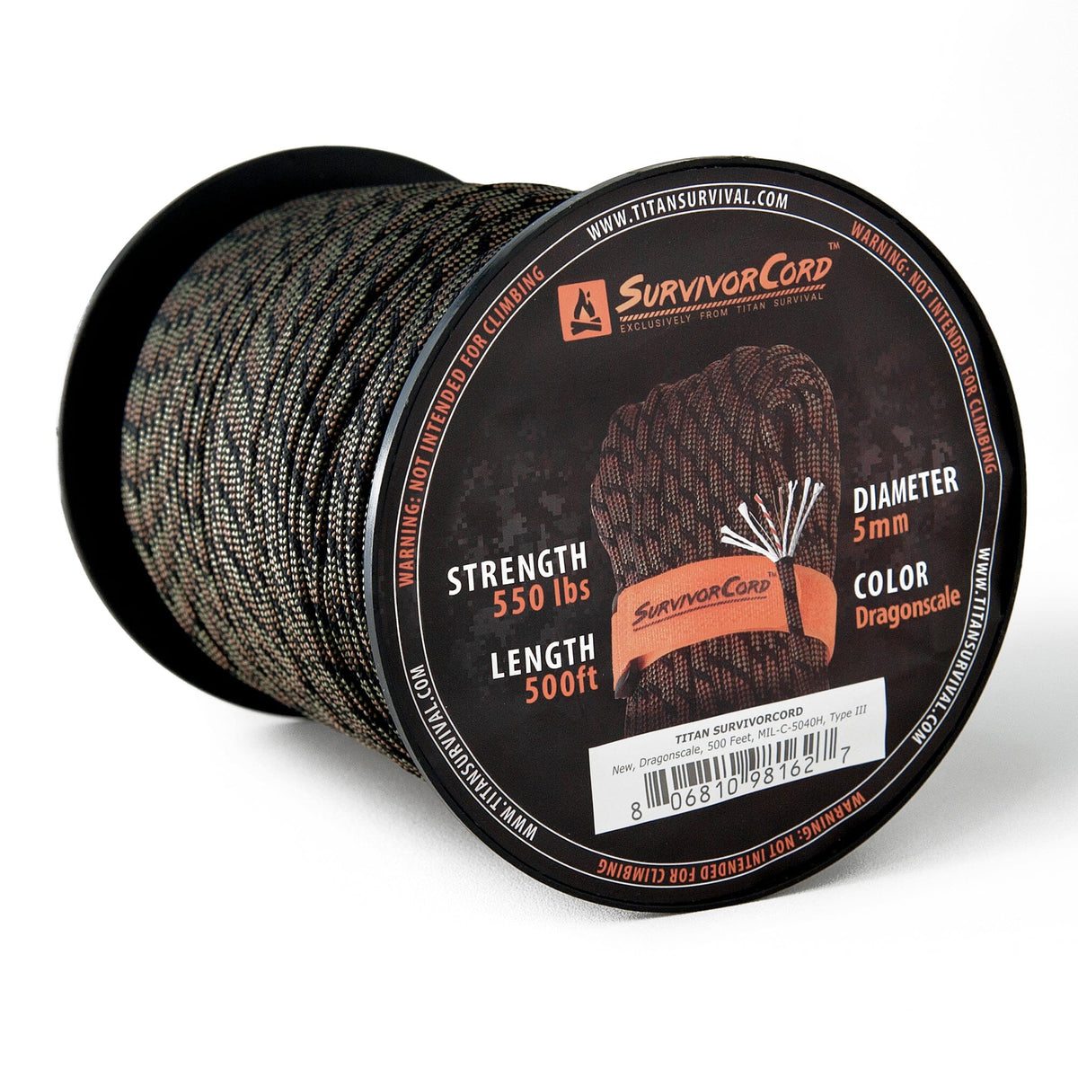 Dragonscale SurvivorCord Paracord – 550 Survival Cord